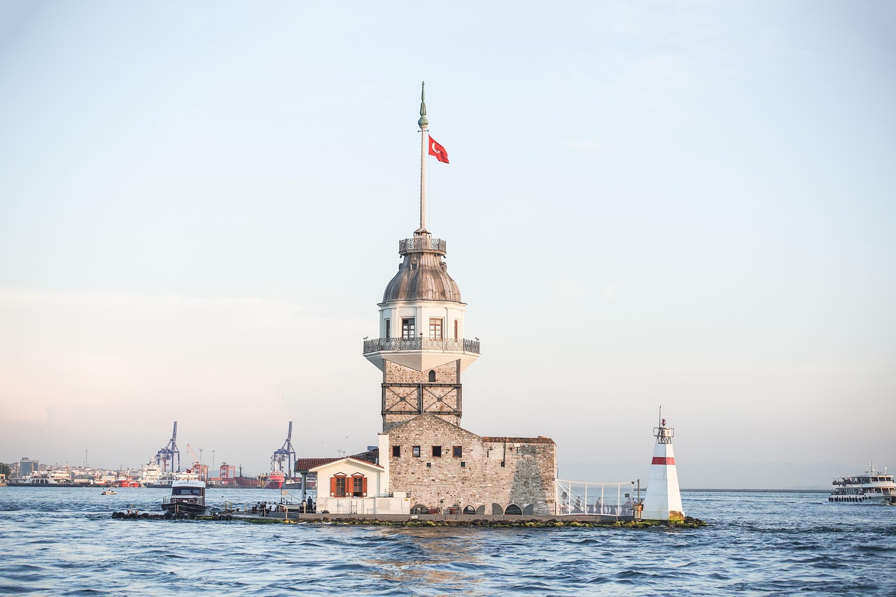 istanbul, leanderturm, turkey, tourism, sunset, ferry, port, nature, lighthouse, excursion, point of interest, sightseeing, holiday, vacations, bosphorus