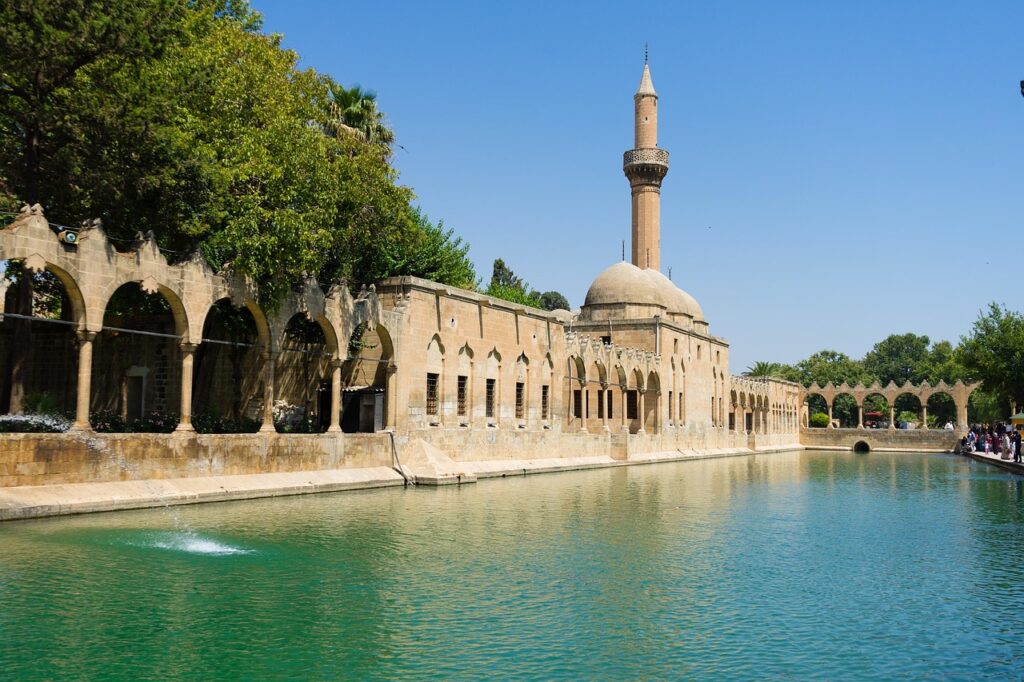 sanliurfa, urfa, balikligöl, carp pond, abraham, nature, fire, water, turkey, north turkey, mosque, fishes, carp