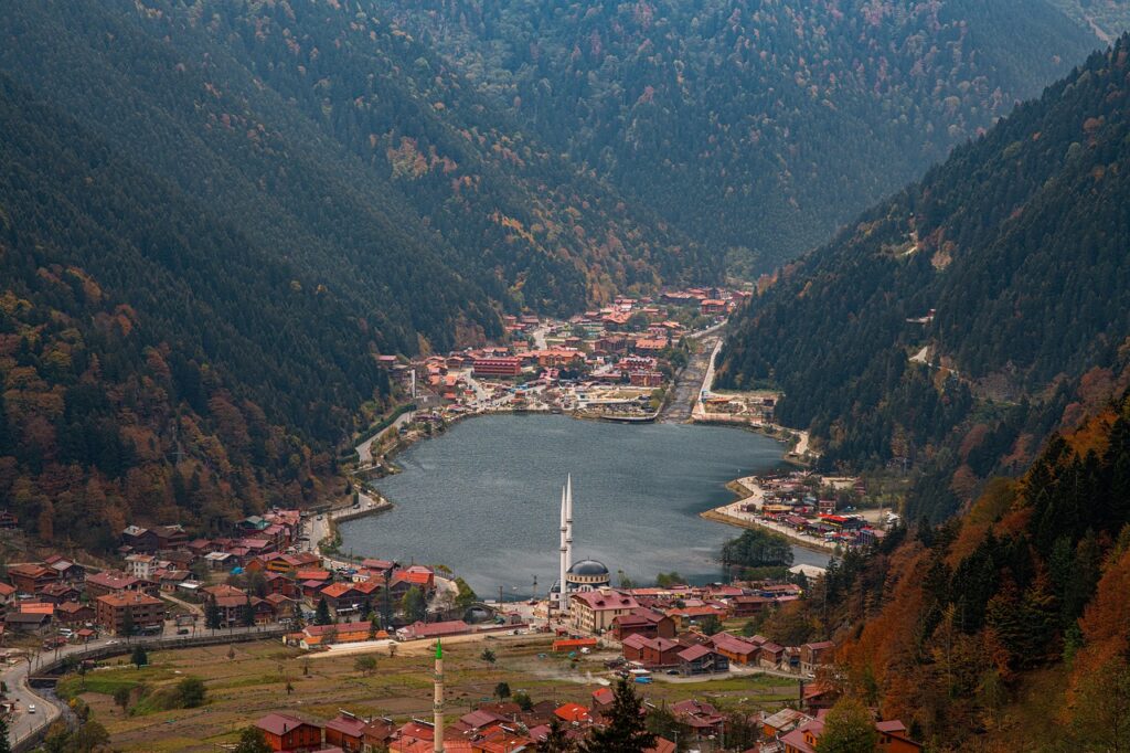 lake, buildings, village, town, mountains, turkey, uzungol, trabzon, nature, trabzon, trabzon, trabzon, trabzon, trabzon